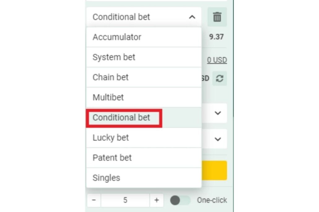 Conditional bet